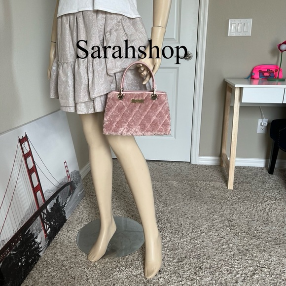 ♠️Kate Spade Carey Faux Fur Small Sullivan Satchel - Picture 10 of 14